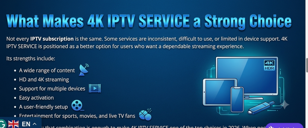 BEST IPTV SERVICE